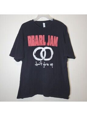 Pearl Jam "Don't Give Up" T-Shirt XXXL Black Red White Band Tee Anvil